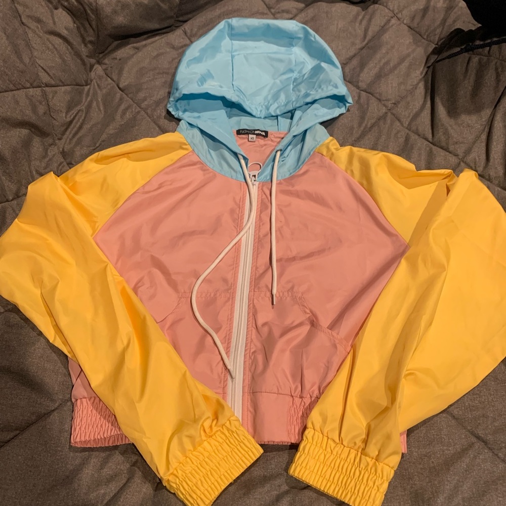 Color Block Windbreaker - XS
